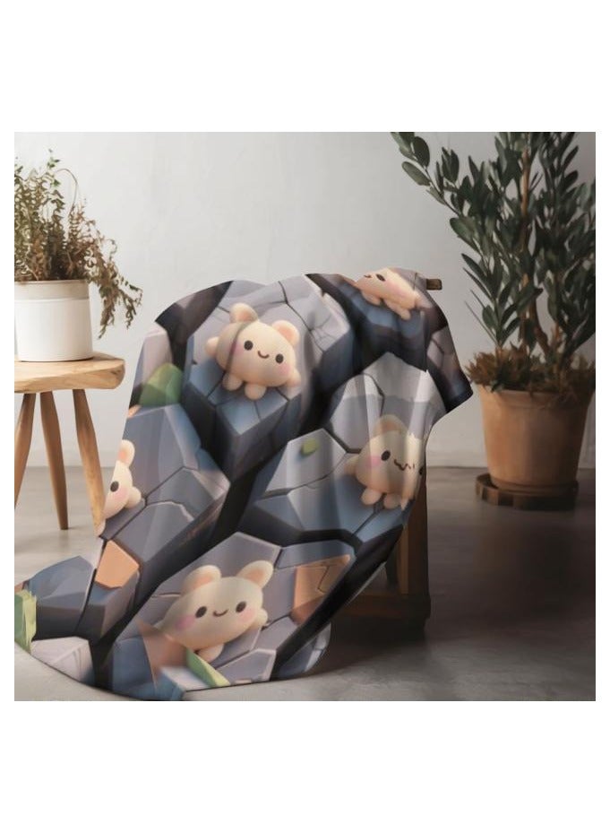 عام بطانية رقيقة من الفانيلا (دافئة ومريحة، ومناسبة للنوم واستخدام الألعاب وإزالة الغبار ومقاومة للرمل) 150 سم * 200 سم - 28 - Image 1