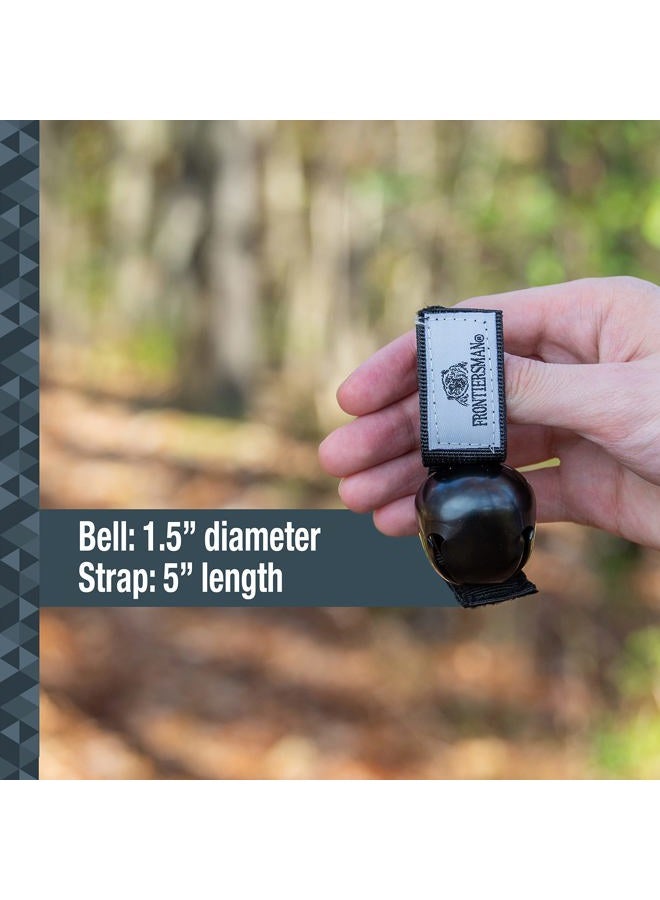 sabre Frontiersman Bear Bell, Magnetic Silencer, Durable Hook and Loop Strap Attachment, Helps to Prevent Startling Bears While Hiking - Image 3