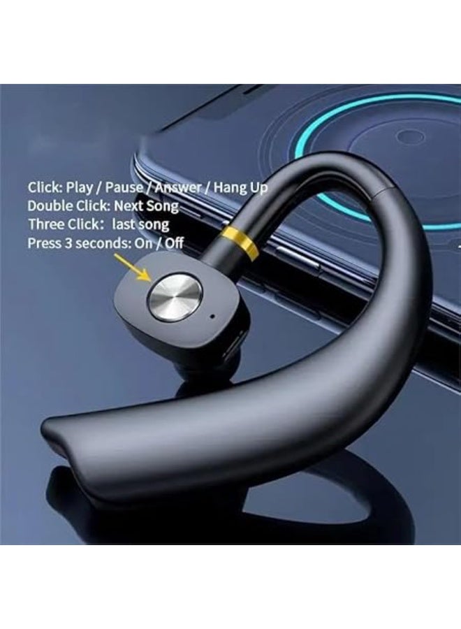 ستيريو سماعة رأس لاسلكية مزودة بمشبك للأذن MG-01 بتقنية بلوتوث مع ميكروفون | تصميم خفيف الوزن ومفتوح للأذن | مكالمات عالية الدقة | بلوتوث 5.0 | متوافقة مع أجهزة أندرويد وآيفون - Image 2