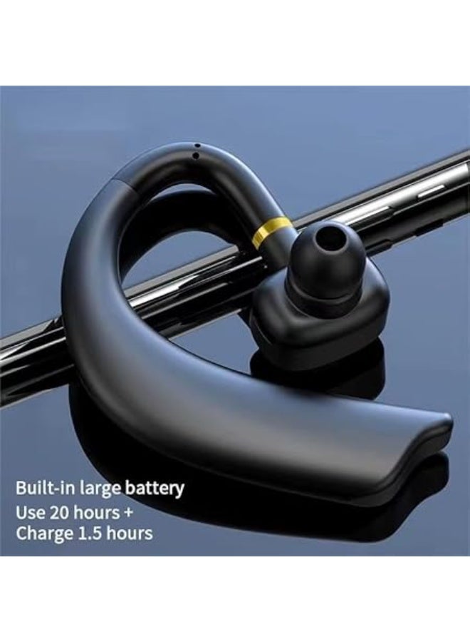 ستيريو سماعة رأس لاسلكية مزودة بمشبك للأذن MG-01 بتقنية بلوتوث مع ميكروفون | تصميم خفيف الوزن ومفتوح للأذن | مكالمات عالية الدقة | بلوتوث 5.0 | متوافقة مع أجهزة أندرويد وآيفون - Image 3