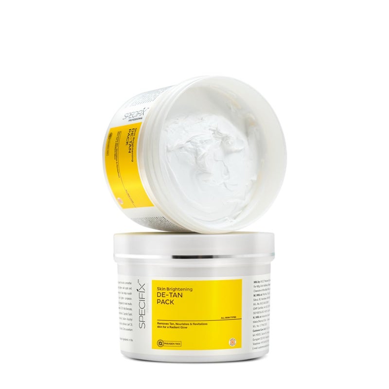 VLCC Specifix PROFESSIONAL Skin Brightening DeTan Face Pack 400g With Glycolic Acid Niacinamide and Kojic Dipalmitate Easy Tan Removal Anti Pigmentation For Dark Spots and Dull Skin - Image 1