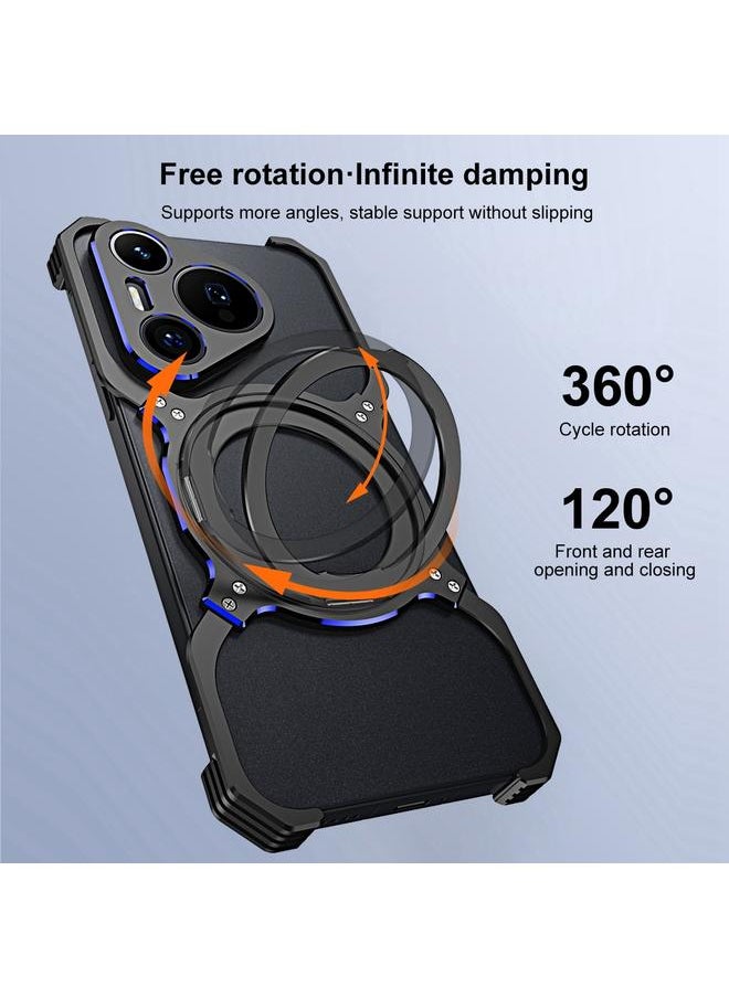 Zaboon - Case For Huawei Mate 60 Mechanical Arm Borderless MagSafe Holder Metal Phone Case - Image 1
