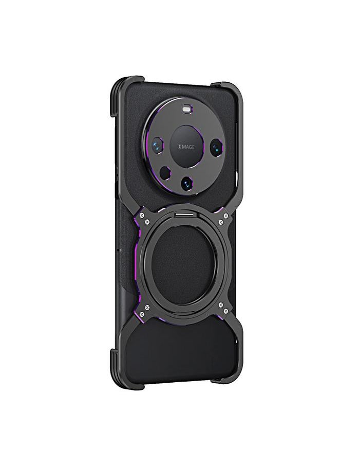 Zaboon - Case For Huawei Mate 60 Mechanical Arm Borderless MagSafe Holder Metal Phone Case - Image 1