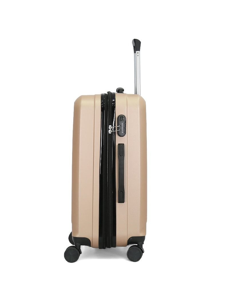 GIORDANO Giordano 3 piece hard trolley with TSA lock champagne colour  - Image 3