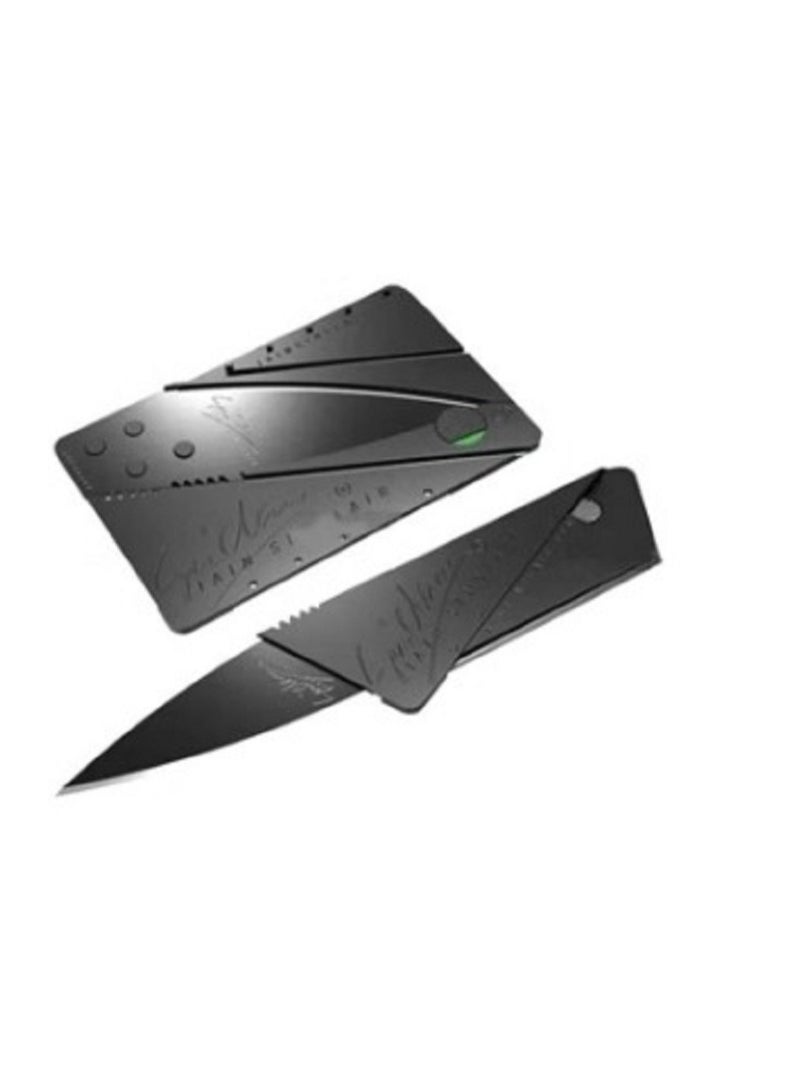 Credit Card Folding Fruit Knife Black 8.6centimeter  - Image 1