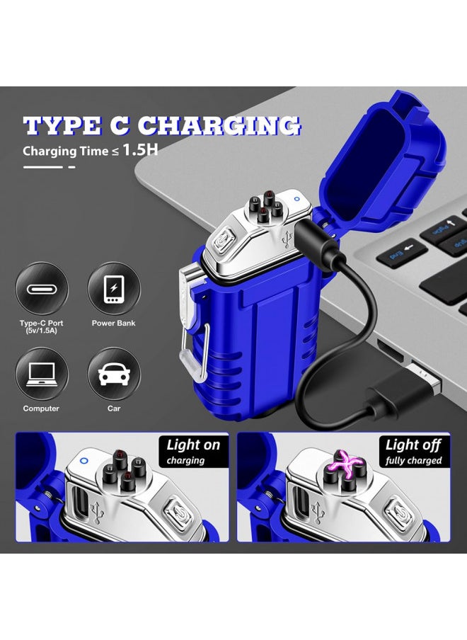 LCFUN Electric Lighters Usb C Rechargeable Lighter Plasma Arc Lighter Windproof Flameless Lighter With Flashlight Gift For New Year  - Image 2