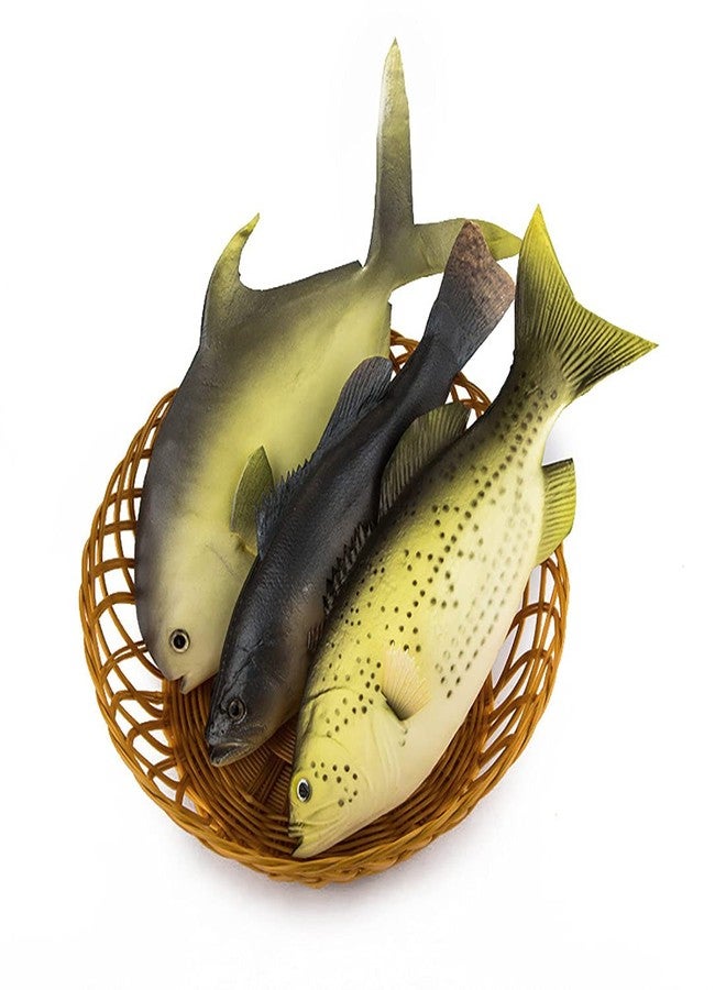 Wayber 3 Pcs Lifelike Fake Fish Set, Realistic Artificial Sea Fish Model for Aquarium Display, Restaurant Showcase Ornaments, Stage Drama & Photography Props - Image 2