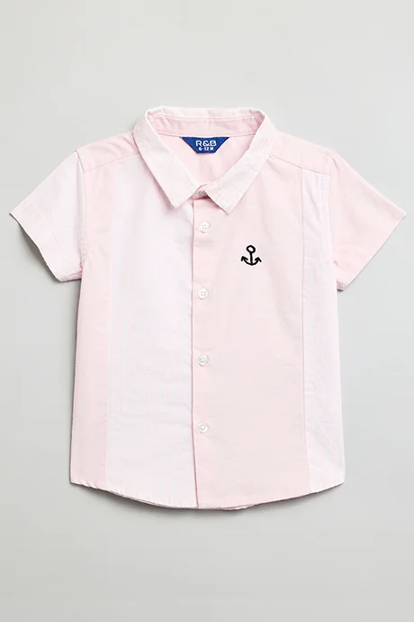 أر أند بي Solid Shirt and Shorts Set