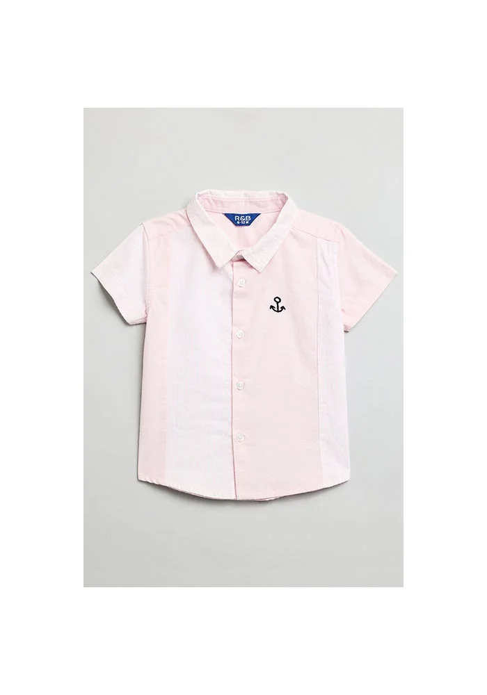 أر أند بي Solid Shirt and Shorts Set