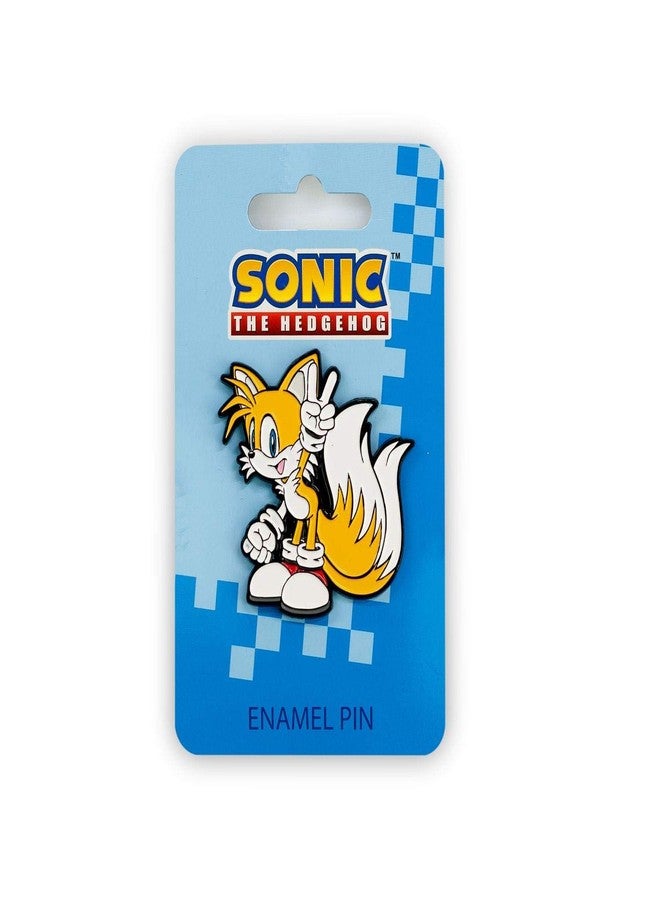 Sonic the Hedgehog Tails Pin | Official Sonic & Tails Series Collectible Enamel Pin | Small Decorative Lapel Pin - Image 1