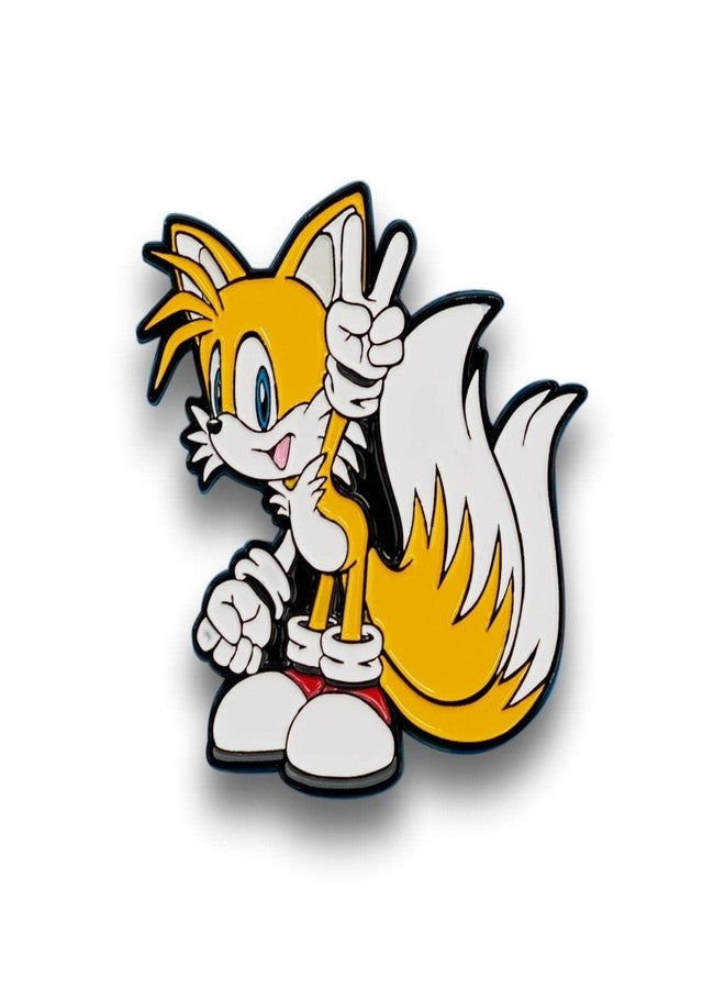 Sonic the Hedgehog Tails Pin | Official Sonic & Tails Series Collectible Enamel Pin | Small Decorative Lapel Pin - Image 3