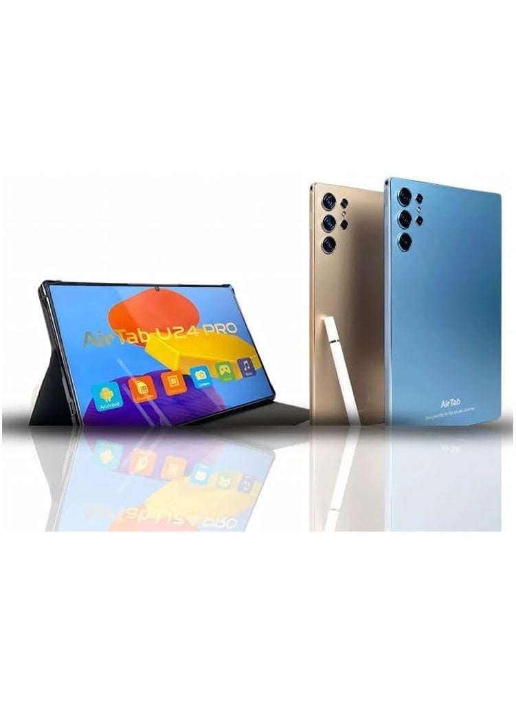 AirTab Air Tab U24 PRO Tablet, 10.1" FHD Display, Android 13, 16GB RAM, 1TB ROM, 13MP + 30MP Camera, 10000mAh Battery, Black  - Image 1