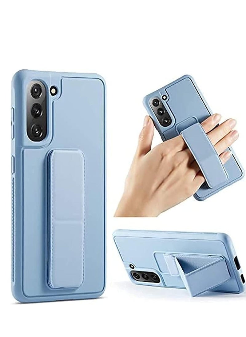 Raxoom Samsung Galaxy S24 Case Cover Magnetic Car Mount Kickstand & Holder, Premium Silicone Vertical & Horizontal Hand Strap and Grip with Multi Stand for Samsung Galaxy S24 - Image 2