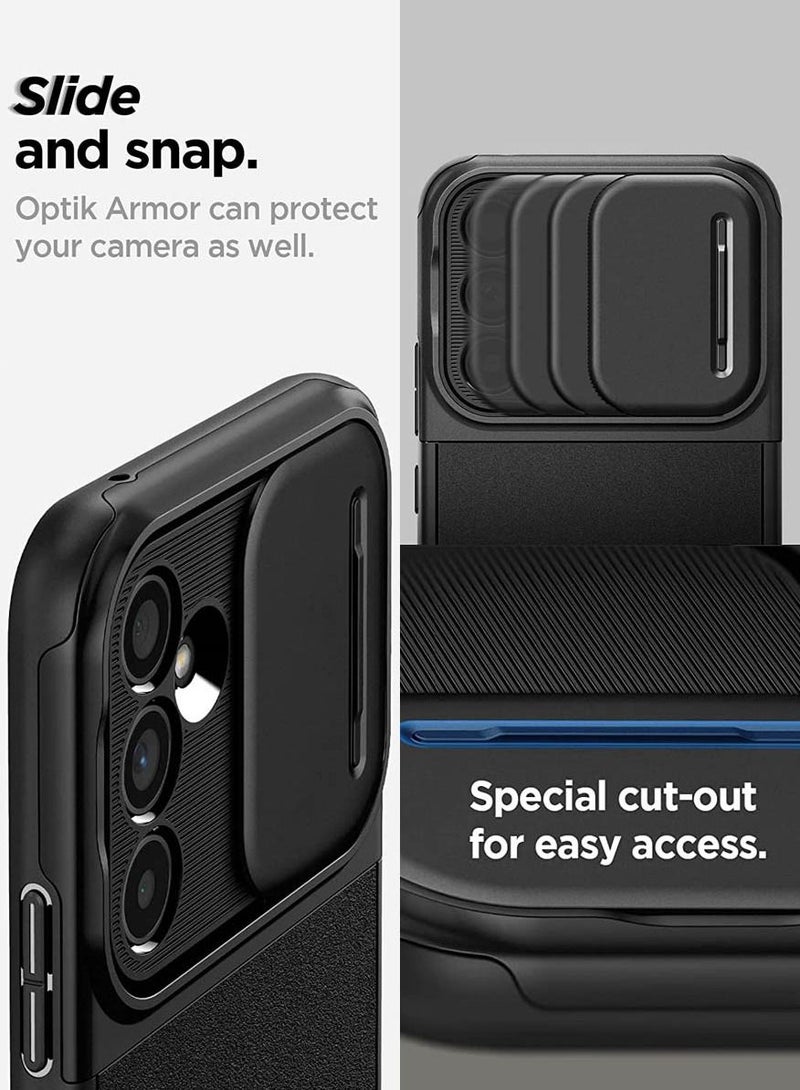 Spigen Optik Armor for Samsung Galaxy A54 5G Case Cover - Black - Image 2
