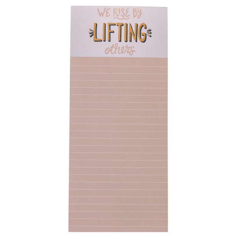 Graphique â€œWe Riseâ€ Magnetic Notepad | 100 Tear-Away Sheets | Grocery, Shopping, To-Do List | Magnetic Writing Pad for Fridge, Kitchen, Office | Lined Paper | Great Gift | 4â€ x 9.25â€ - Image 1