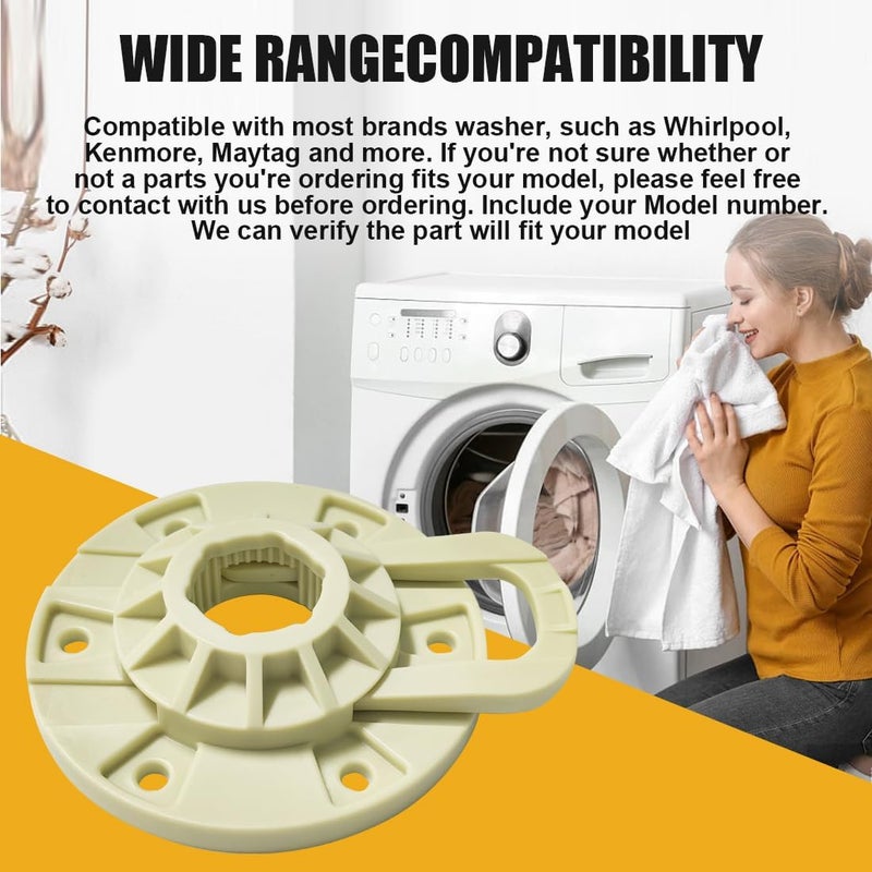 Popbee 2026 Upgraded W10396887 W10528947 Washer Basket Drive Hub Kit - Compatible Kenmore Whirlpool Maytag Washer MVWC565FW0 MVWX655DW0 WTW5000DW0 Replaces W10528947VP AP5665171 PS6012095 - Image 3