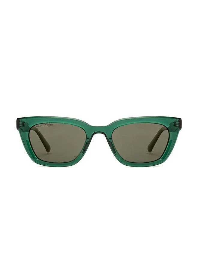 John Jacobs Green Grey Full Rim Rectangle John Jacobs JJ Tints JJ S70035-C3 Sunglasses