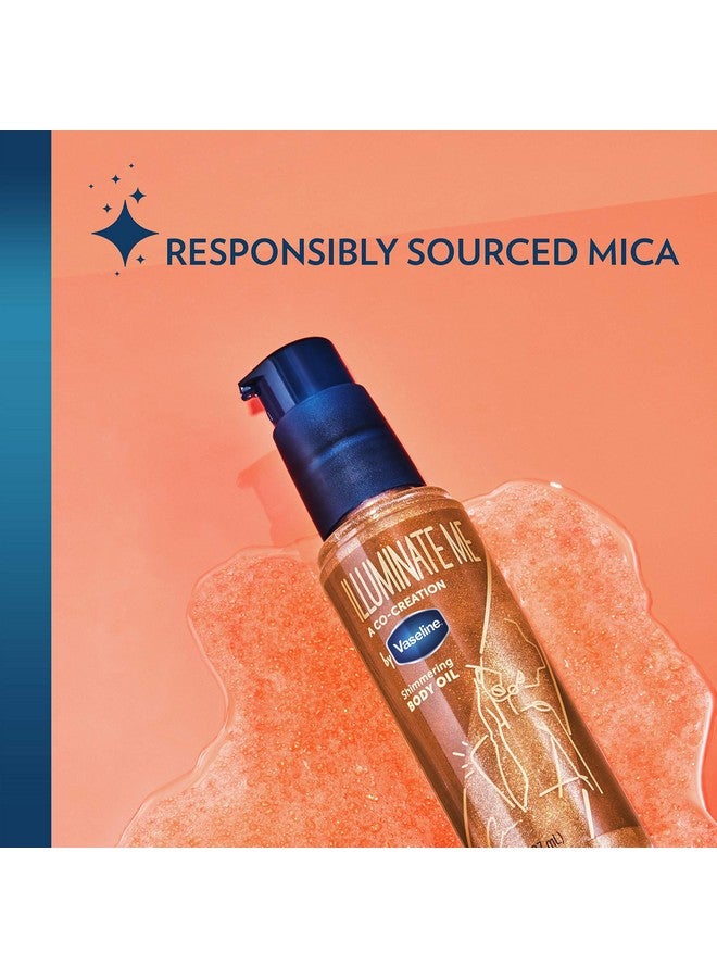 Vaseline Illuminate Me Shimmering Body Oil Created for Melanin Rich Skin, Illuminates Skin with Finishing Touch of Shimmer for Glowing Skin 3.3 oz - Image 2