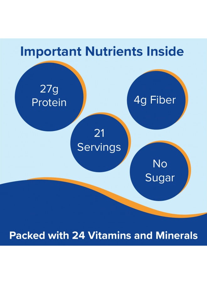 Bariatric Fusion - Bariatric Fusion Unflavored Meal Replacement 27g Protein Powder, 21 Serving Tub for Bariatric Surgery Patients Including Gastric Bypass & Sleeve Gastrectomy - No Gluten, Aspartame or Sugar - Image 1