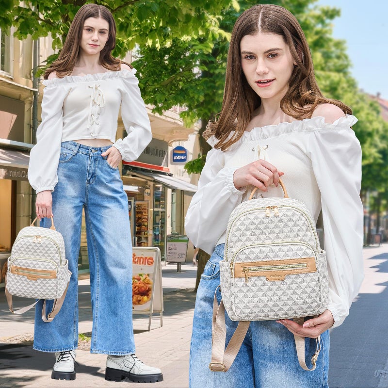 Makes Mini Backpack for Women, Stylish Daypack Purse Handbag Small Casual Daily Travel Bag, Lady Girls Gifts for Work - Image 3