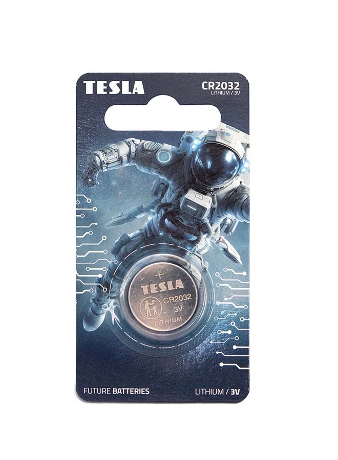 TESLA BATTERIES  CR2032 Lithium  3v 1pcs - Image 1