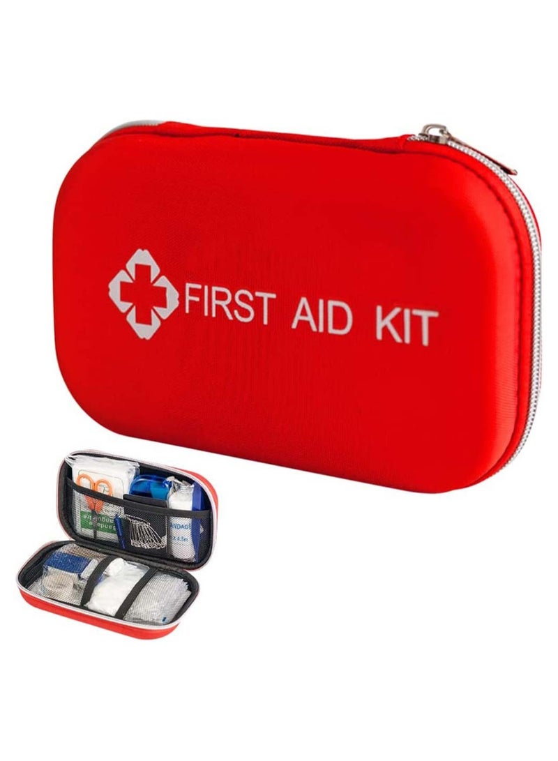 177-Piece Compact First Aid Kit for Home, Travel, Office, and Car - Essential Medical Supplies in a Portable Storage Bag - Image 1