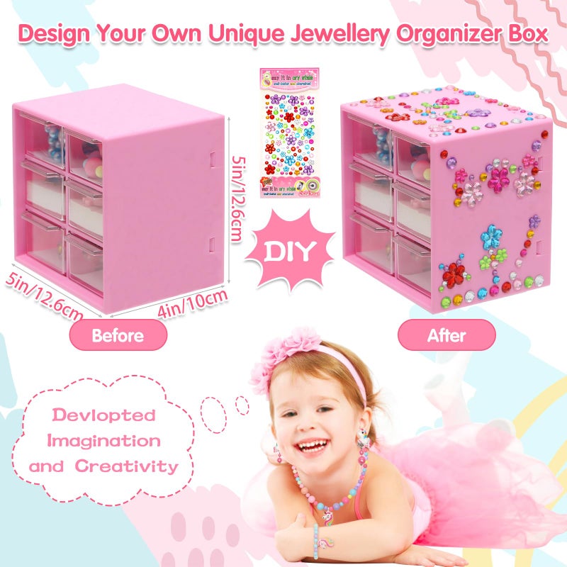 Mioram Toys for Girls Jewelry,37PCS Princess Toddler Girl Toys Age 6-8 for Pretend Play & Dress Up, Adjustable Ring Clip on Earrings Kids Toy for 3 4 5 6 7 8 9 Year Old Girls Christmas Birthday Gifts Ideas - Image 5