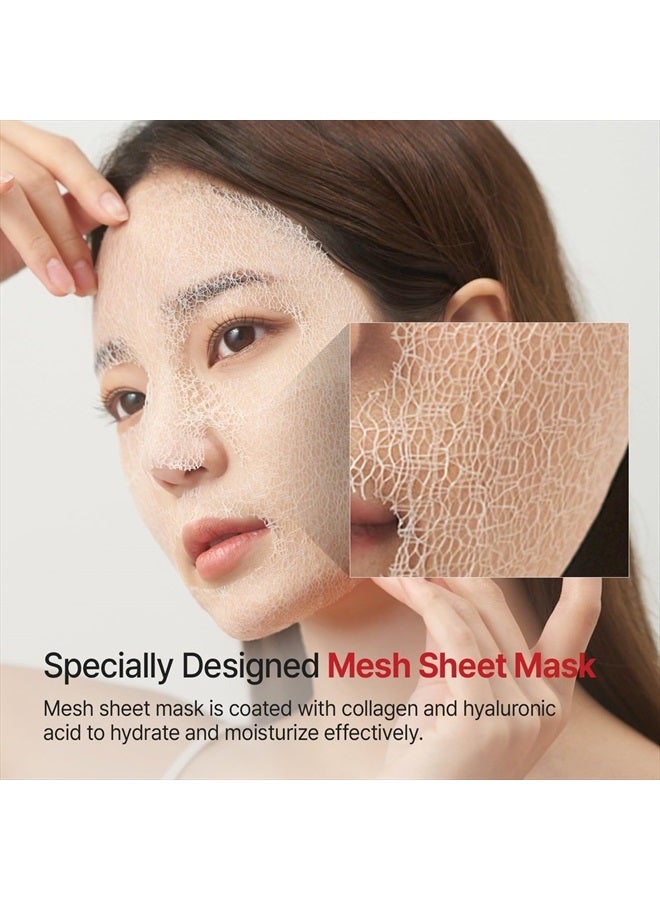 MEDITHERAPY أقنعة ورقية مضادة للتجاعيد + أسطوانة تعزيز (قناع 7EA + أسطوانة 1EA)، قناع كولاجين، امتصاص سريع مع الأسطوانة، مضاد للشيخوخة، بشرة زجاجية، العناية بالبشرة الكورية - Image 3