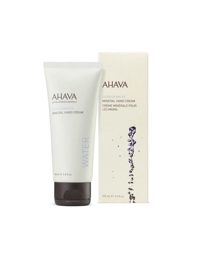 AHAVA Dead Sea Water Mineral Hand Cream - Hand Moisturizer For Dry Cracked Hands, Light & Fast Absorbing, Enriched with Exclusive blend Osmoter, Smoothing Witch Hazel & Soothing Allantoin, 3.4 Fl.Oz - Image 2