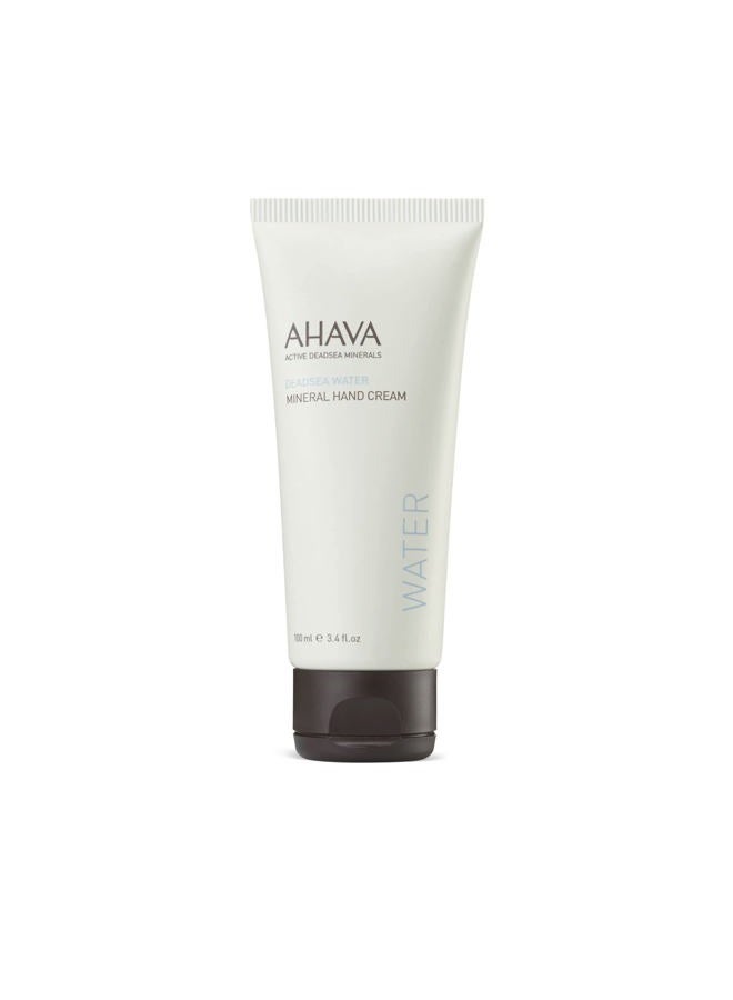 AHAVA Dead Sea Water Mineral Hand Cream - Hand Moisturizer For Dry Cracked Hands, Light & Fast Absorbing, Enriched with Exclusive blend Osmoter, Smoothing Witch Hazel & Soothing Allantoin, 3.4 Fl.Oz - Image 1