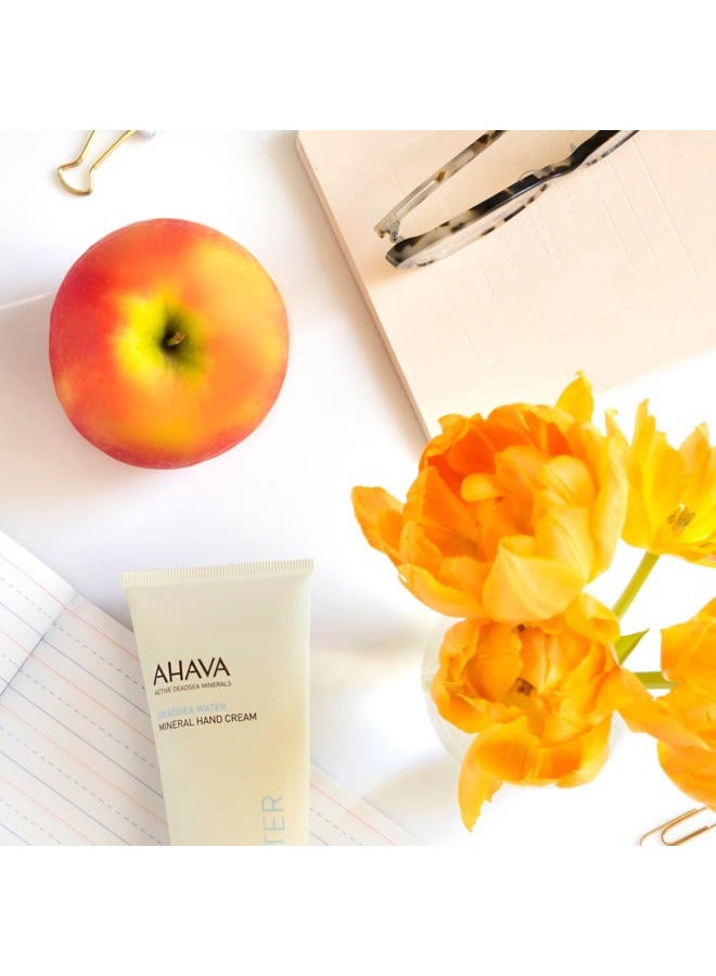 AHAVA Dead Sea Water Mineral Hand Cream - Hand Moisturizer For Dry Cracked Hands, Light & Fast Absorbing, Enriched with Exclusive blend Osmoter, Smoothing Witch Hazel & Soothing Allantoin, 3.4 Fl.Oz - Image 4