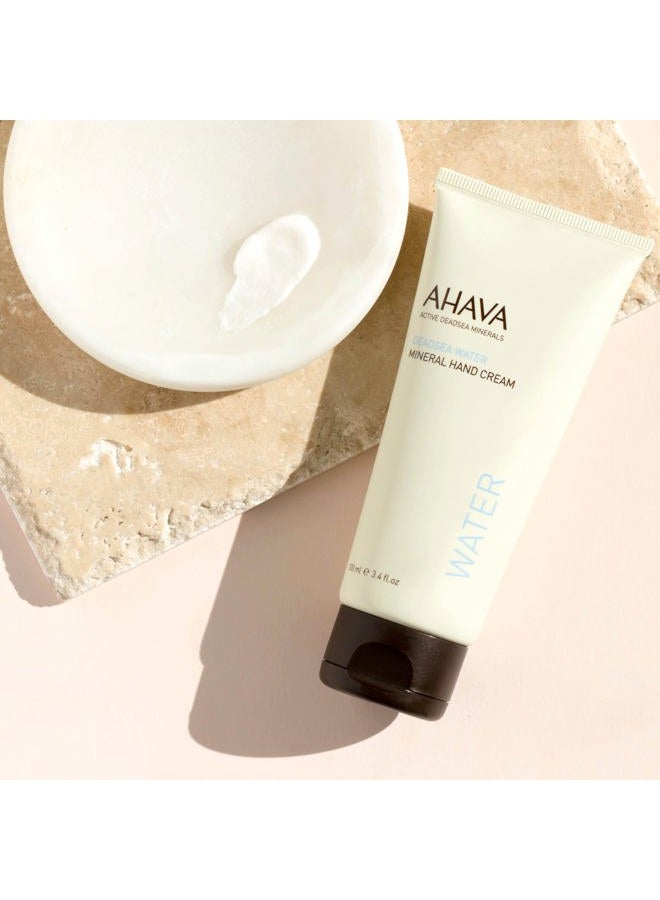 AHAVA Dead Sea Water Mineral Hand Cream - Hand Moisturizer For Dry Cracked Hands, Light & Fast Absorbing, Enriched with Exclusive blend Osmoter, Smoothing Witch Hazel & Soothing Allantoin, 3.4 Fl.Oz - Image 5