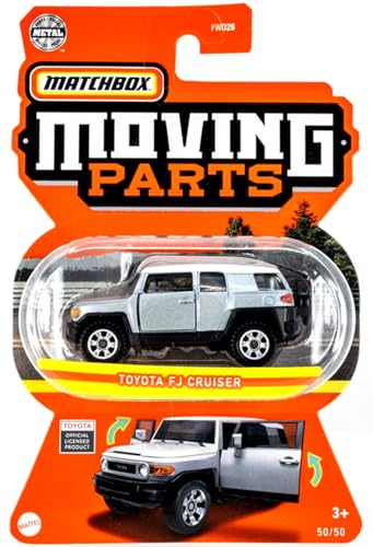 Matchbox 2022 Silver Toyota FJ Cruiser Moving Parts 164 Scale Collectible Die Cast Metal Toy Car Model 50 - Image 1