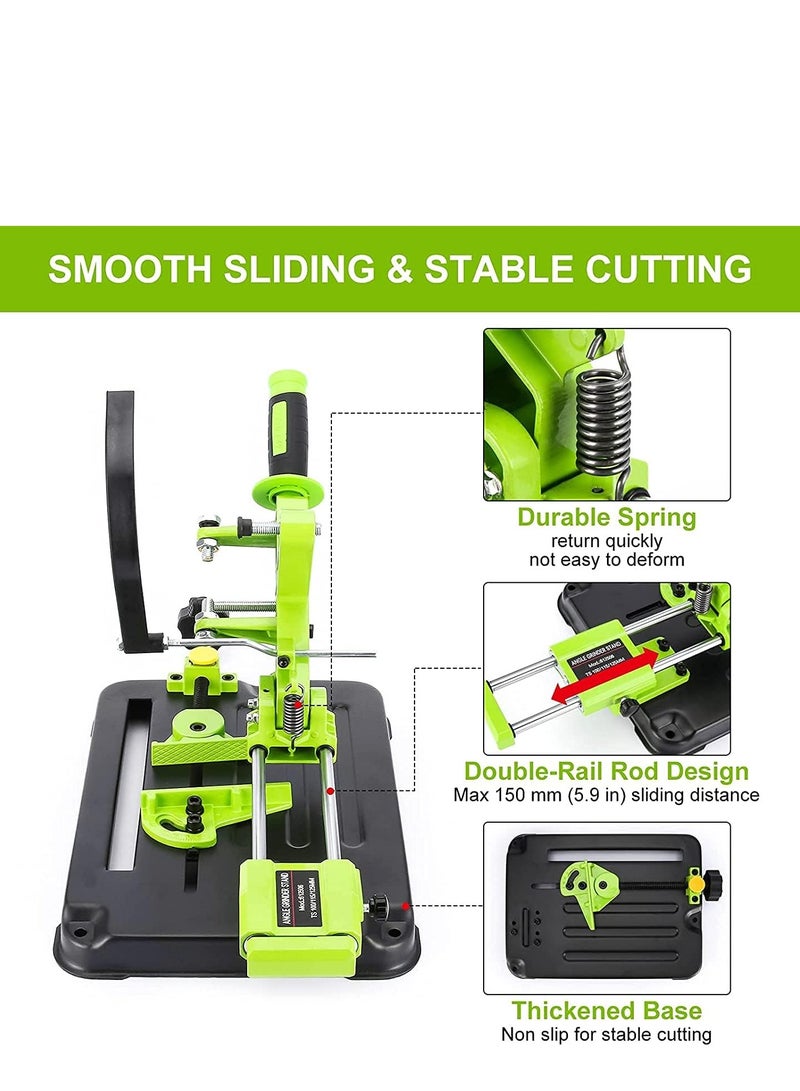 Angle Grinder Bracket, Adjustable 45 Degree Clamp Angle Grinder Holder Bracket, Universal Polishing Machine Pull Rod Angle Grinding Machine Stand for 100, 125 or 150 Angle Grinder  - Image 5