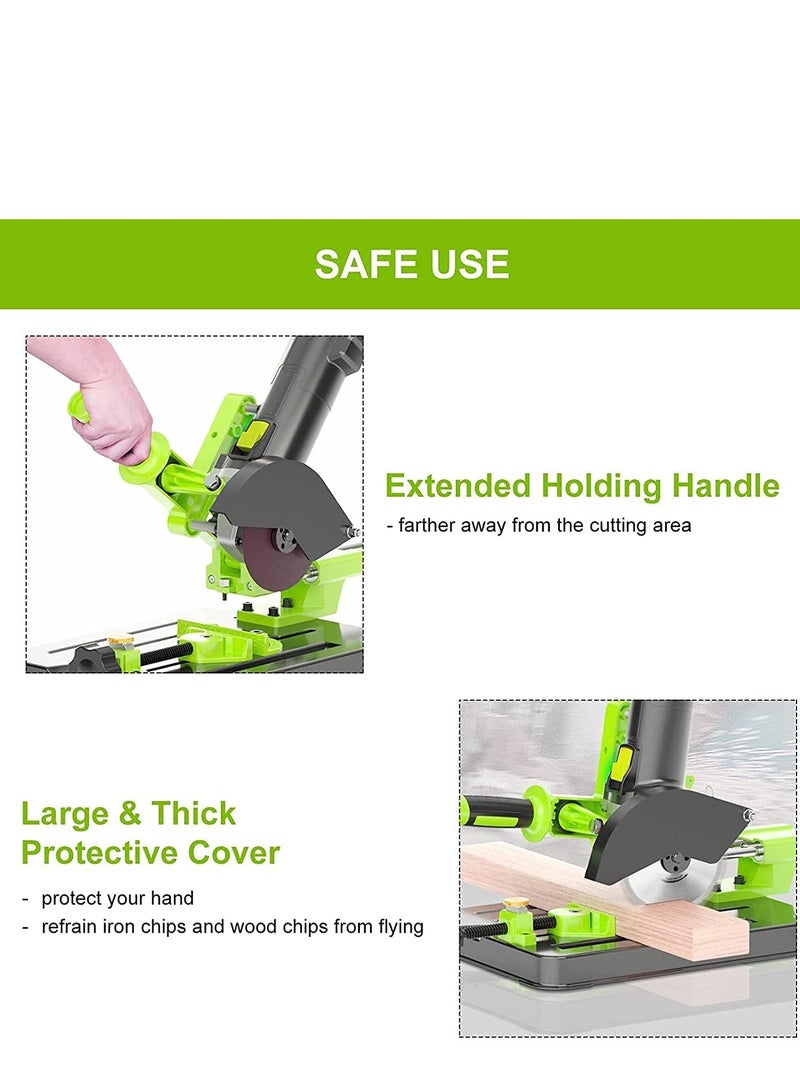 Angle Grinder Bracket, Adjustable 45 Degree Clamp Angle Grinder Holder Bracket, Universal Polishing Machine Pull Rod Angle Grinding Machine Stand for 100, 125 or 150 Angle Grinder  - Image 3