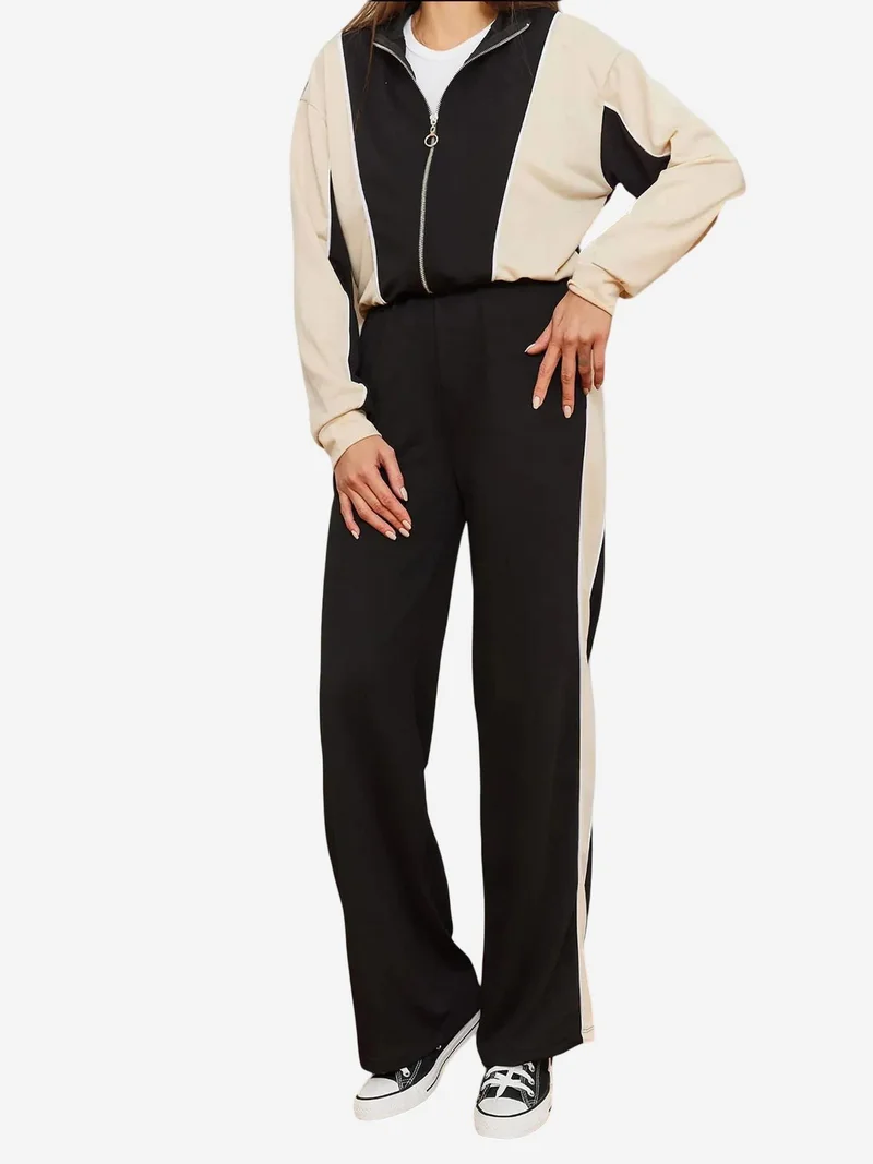 بيانكو لوتشي طقم قطعتين بغطاء رأس وأكمام طويلة وسحاب