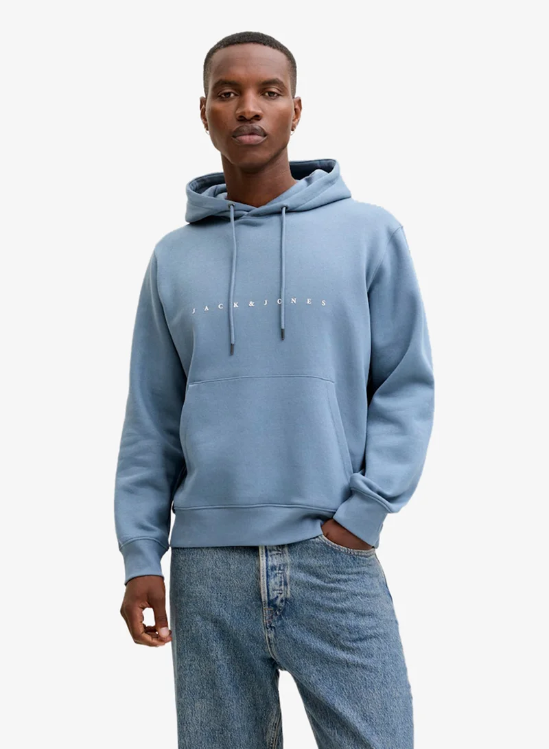 جاك اند جونز هودي بقلنسوة برسومات