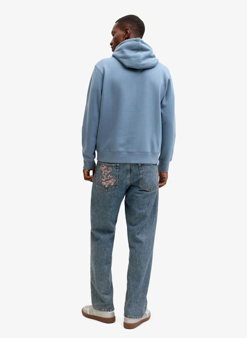 جاك اند جونز هودي بقلنسوة برسومات