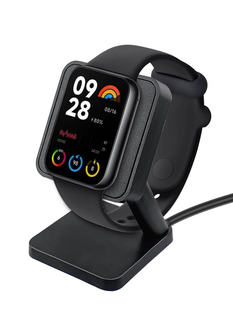 KASTWAVE قاعدة شحن متوافقة مع ساعة Xiaomi mi Band 8 pro وRedmi Band 2 الذكية، حامل شحن مع كابل شاحن USB بطول 3.3 قدم مناسب لساعة Xiaomi 8 pro - Image 1