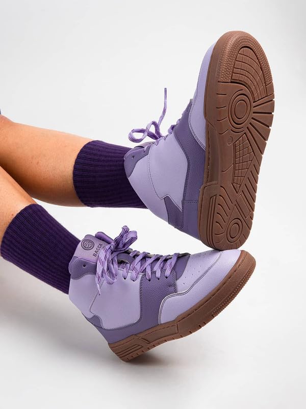 Bacca Bucci ETHEREA Women’s Pop High-Top Sneakers Grape Pop UK 3 - Image 4