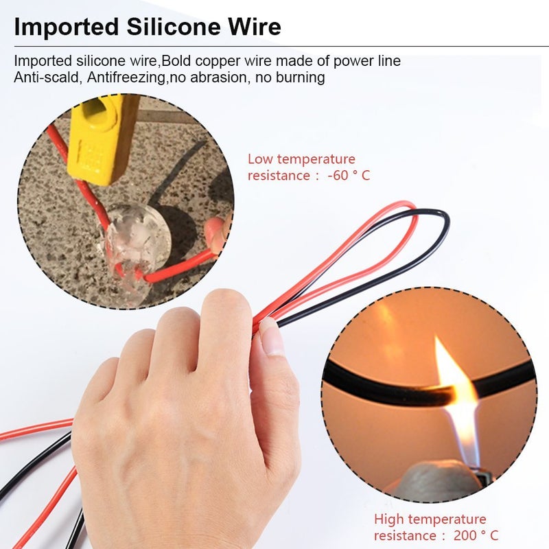 HANDSKIT 22 in 1 Multimeter Test Leads Set with Electrical Alligator Clips and Soft Silicone Probes - Image 2