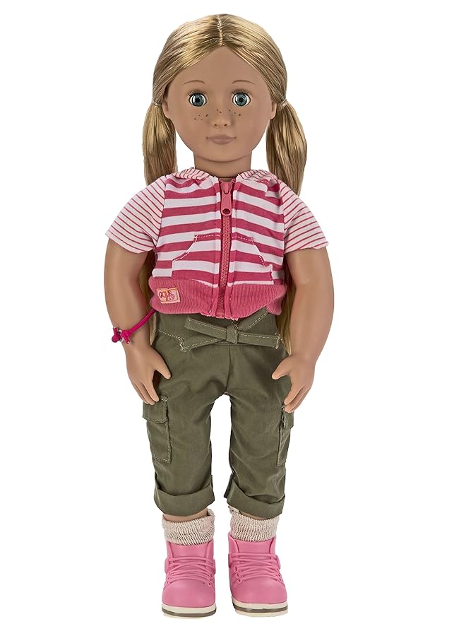 أور جنريشن دمية شانون الفاخرة مع كتاب مقاس 18 بوصة - Image 1