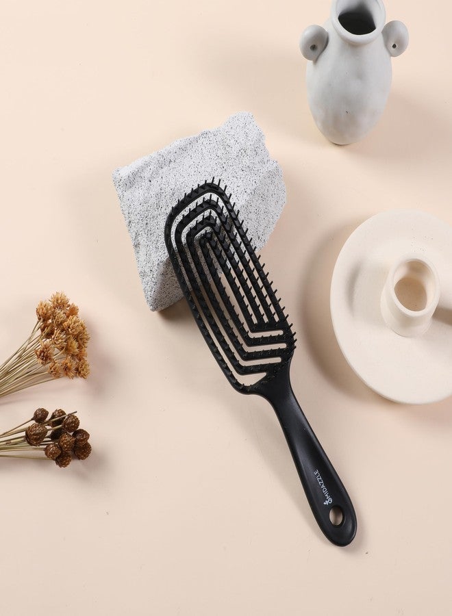 Omidazzle Midazzle Premium Cushioned & Paddle Hair Brush for Men & Women - Pack of 3 (HB2-15-17) - Image 4