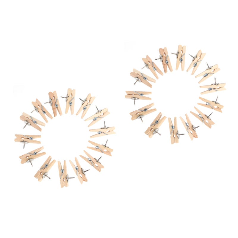 2 Sets 50Pcs 3.5cm Drawing Pin Clips Practical Photo Clips Picture Clips - Image 1