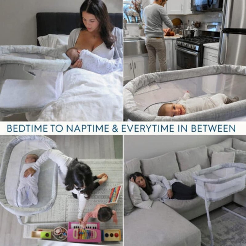 HALO Baby Bassinet Flex Travel Cot - Portable Infant Stayer with Adjustable Stand - Image 4