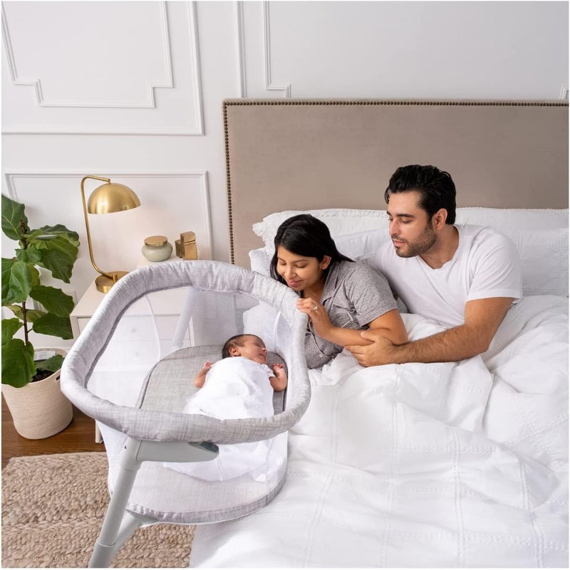 HALO Baby Bassinet Flex Travel Cot - Portable Infant Stayer with Adjustable Stand - Image 1