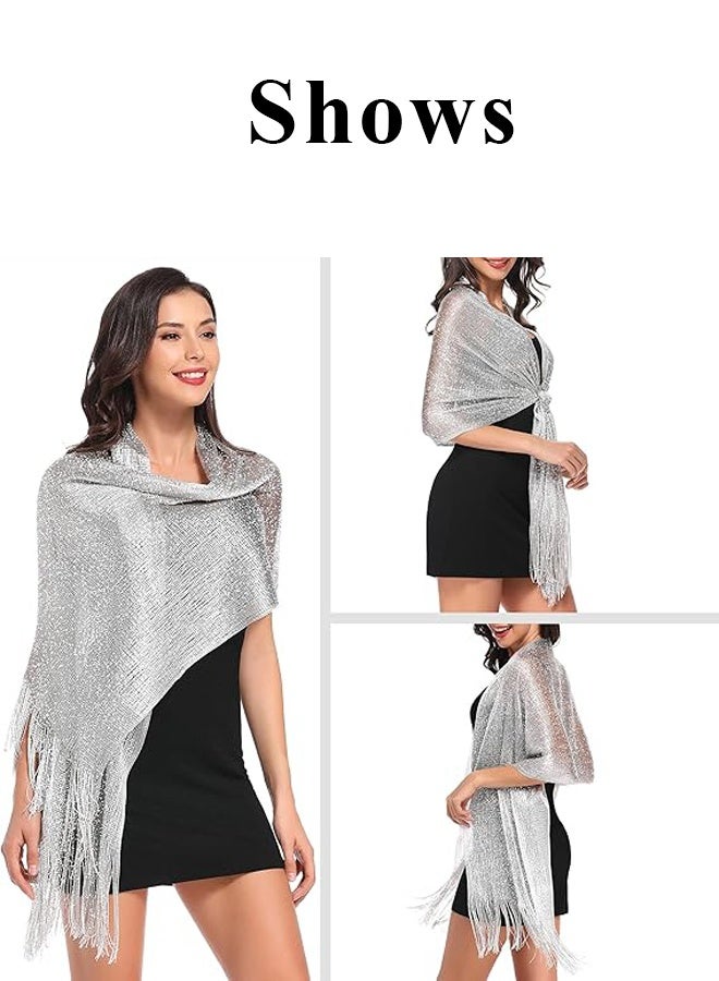 Women Shawls Wraps Pashmina with Fringes for Weddings Evening Party Fashion Headscarf - Image 4