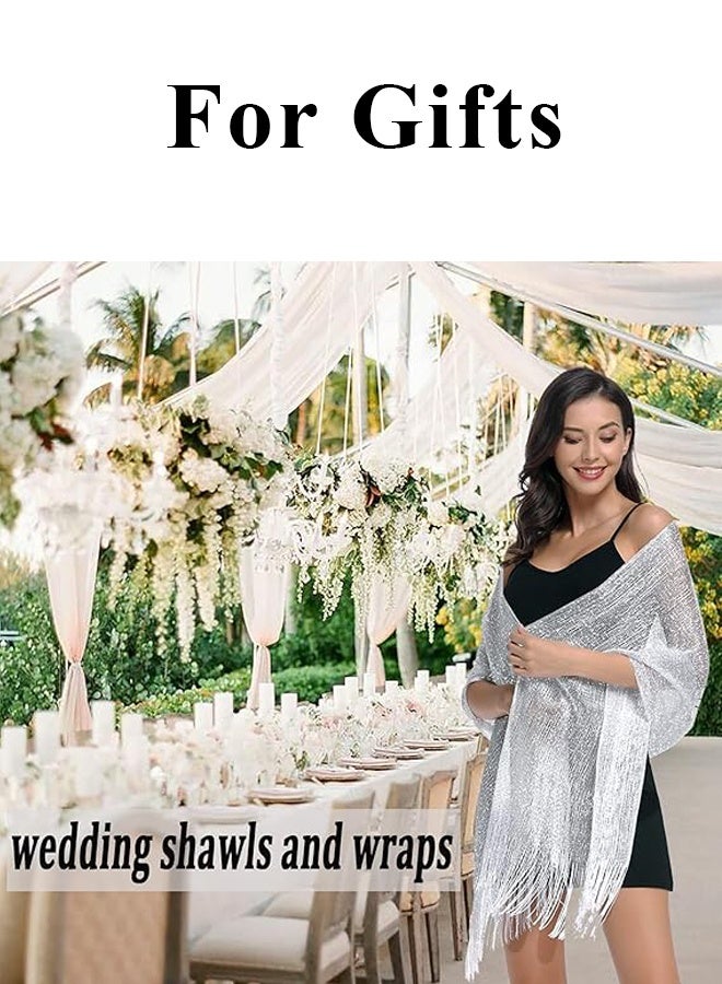 Women Shawls Wraps Pashmina with Fringes for Weddings Evening Party Fashion Headscarf - Image 5