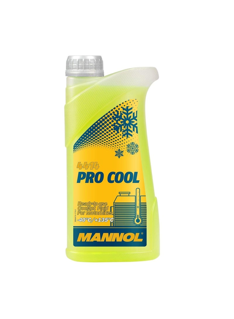 MANNOL 4414 (1L) Pro Cool High-Technology | Ready-to-USE | Bike | Scooter | Two-Wheeled Vehicles | Year-Round use | Reliable Protection of Any Cooling System - Image 1