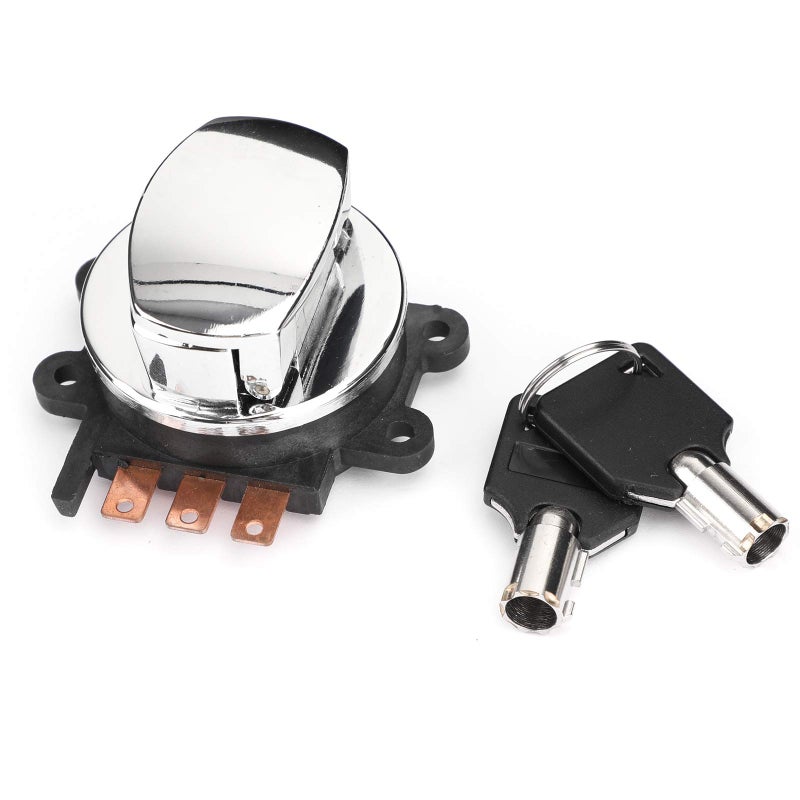 Topteng Motorcycle 3Position Ignition Switch Lock Keys Late Style Tank Mounted fits for Harley Dyna 19932008 Softail 19962010 Road King 19962013 FLSTC Heritage SOFTAIL Classic 19962009